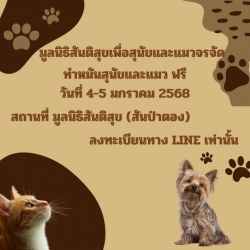 471315683_915370637408298_7970602617844386642_n.jpg - (ทำหมัน) 4-5 มกราคม 2568 | https://www.santisookdogandcat.org